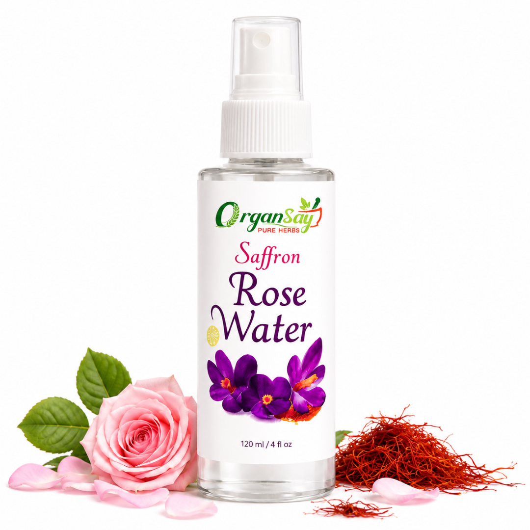 Rose Water With Saffron Glow Naturally