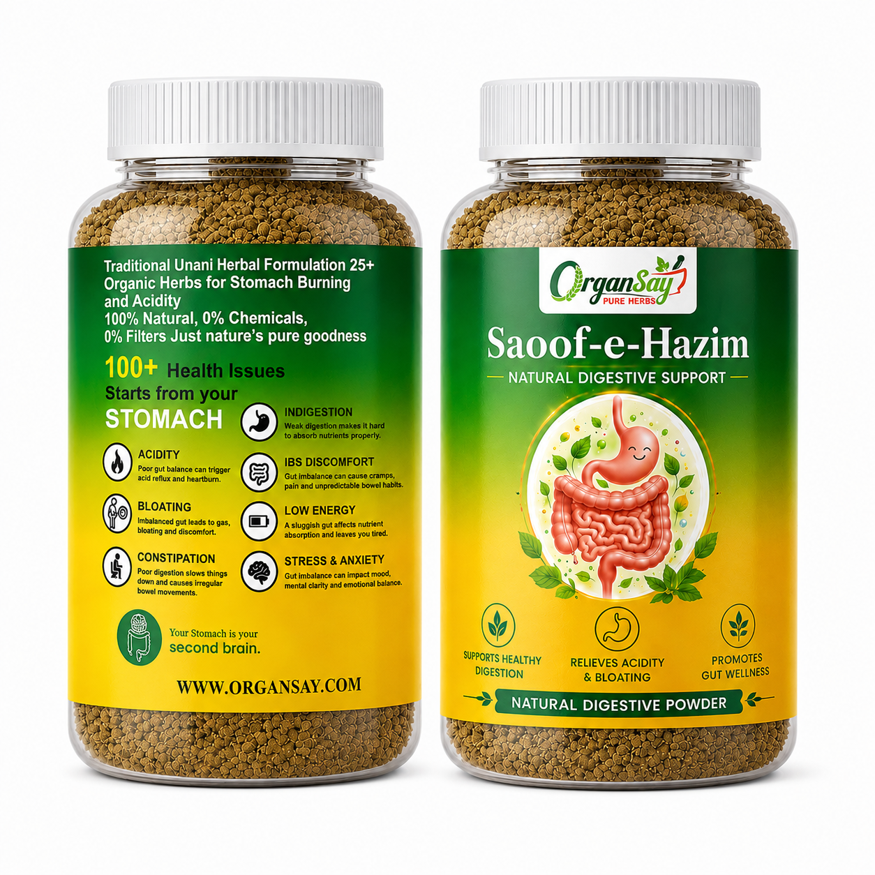 Safoof-e-Hazim - Natural Digestive Powder - 180 gm