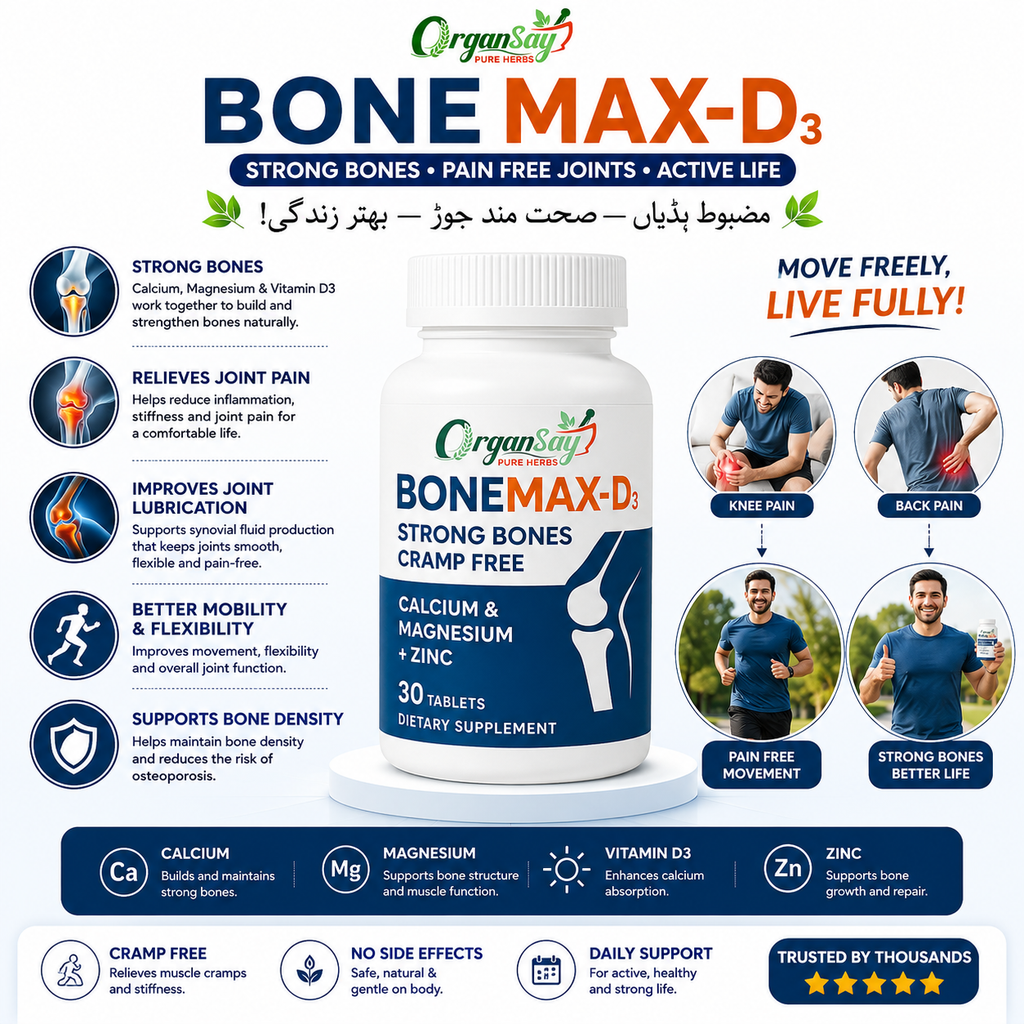 BoneMAX-D3 – Strong Bones & Joint Support Supplement