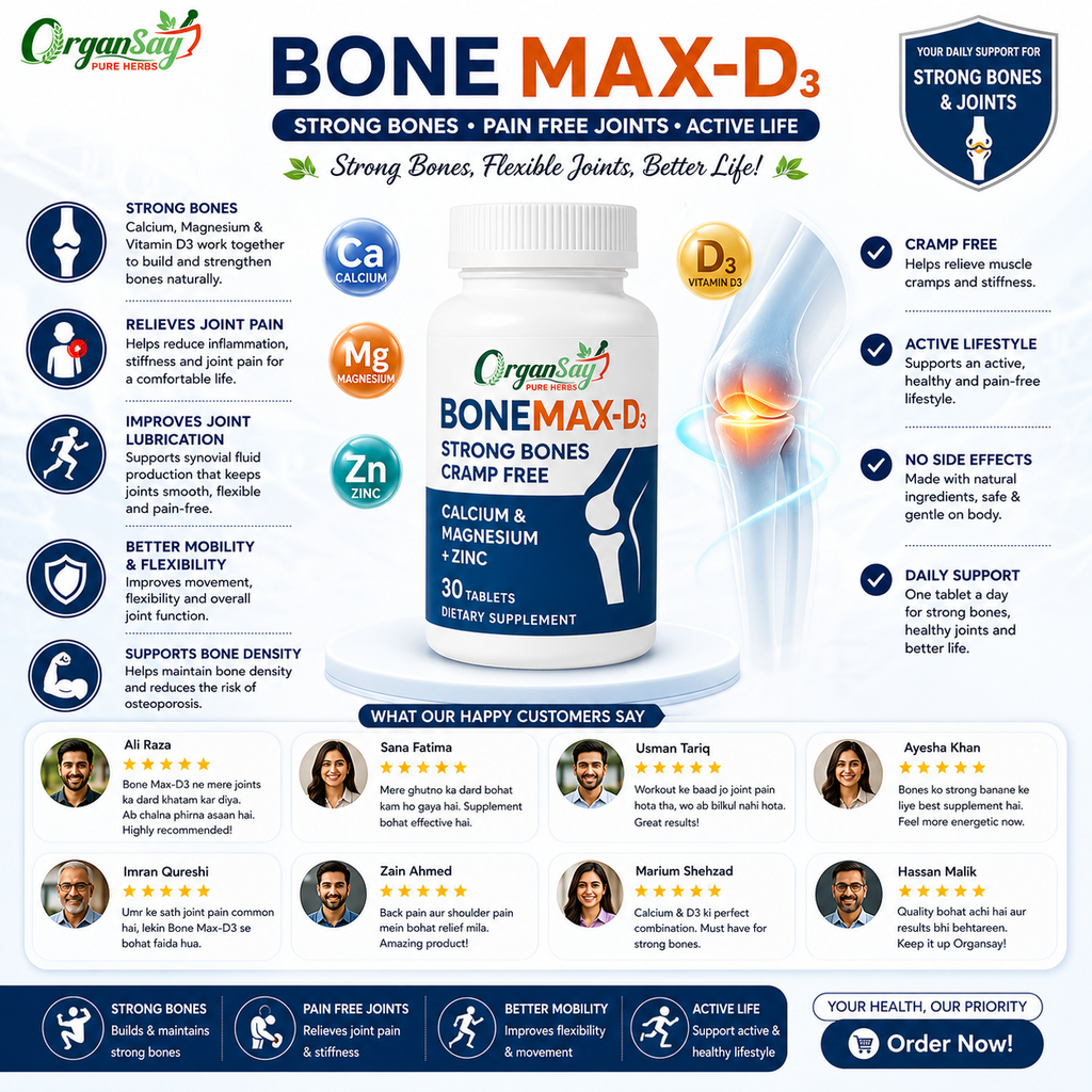 BoneMAX-D3 – Strong Bones & Joint Support Supplement