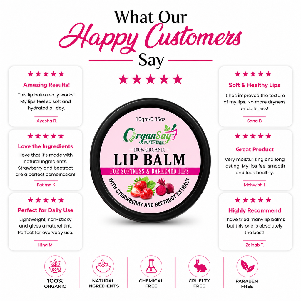 Lip Balm – Strawberry & Beetroot Extract